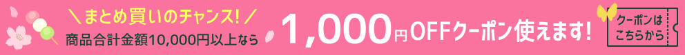 1,000OFFクーポンでさらに激安