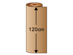【３本】A段1200幅 段高め巻きダンボール 1200mm幅×30M+（表面保護材としてプラス2M巻き）